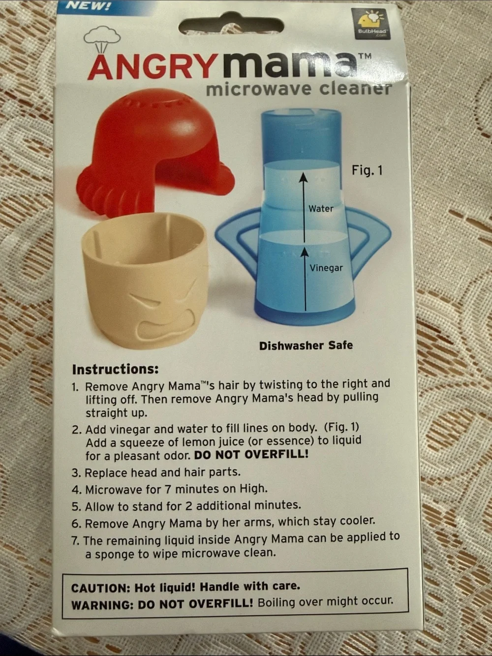 Microwave Cleaner Steam Away Stains & Odors - Red & Blue